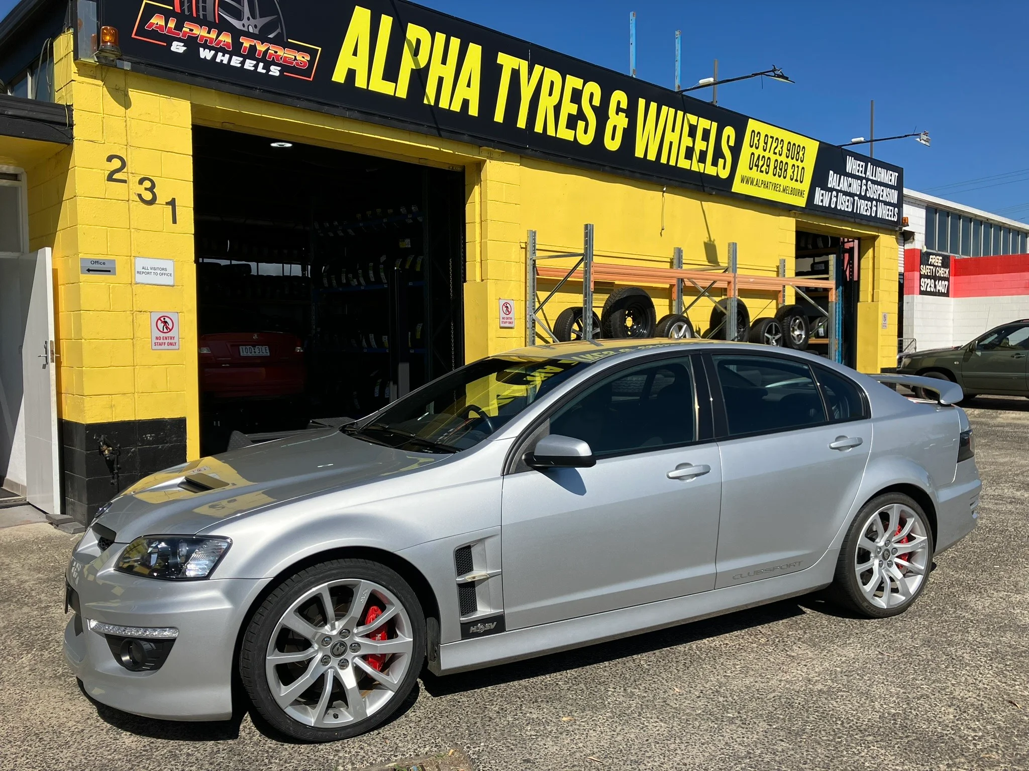 Alpha tyres and wheels shop kilsyth costumers car